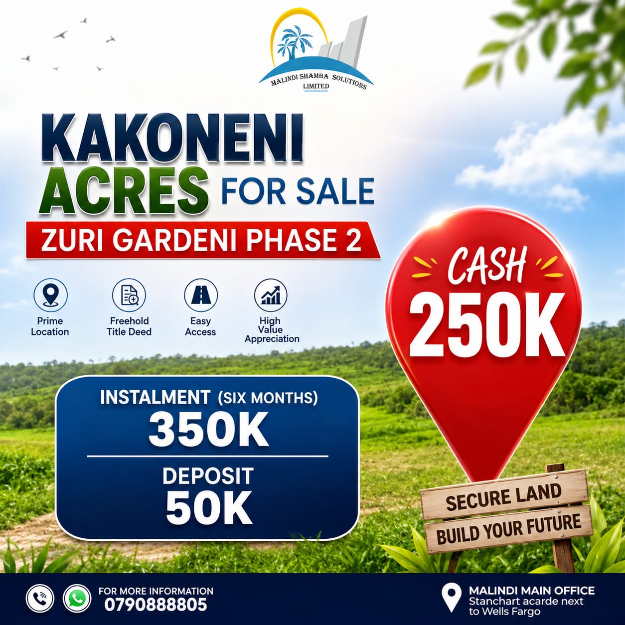 Kakoneni Acres for sale, Malindi